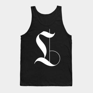 L Gothic calligraphy letter Tank Top